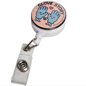 Handmade Badge Reel – “Glove Story” Cute Medical Design